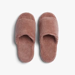 *NEVER WORN* Parachute Home Soft Rib Slippers - Clay